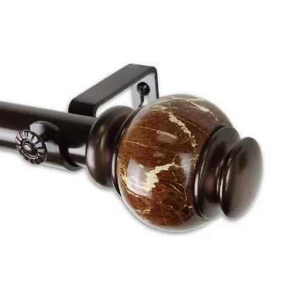 Rod Desyne Marble 1 Adjustable Curtain