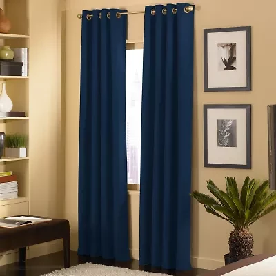 CHF Cameron Grommet Top Light-Filtering Single Curtain Panel