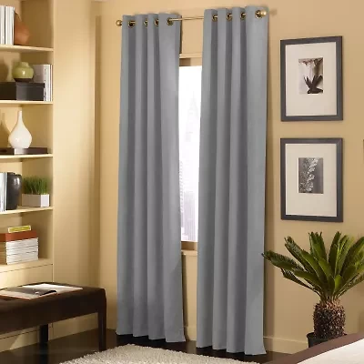 CHF Cameron Grommet Top Light-Filtering Single Curtain Panel