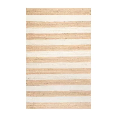 nuLoom Flatweave Alisia Stripes Jute Rug