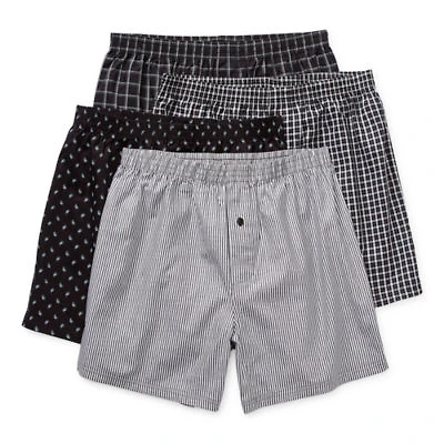 Stafford Woven Mens 4 Pack Boxers 302600