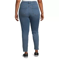a.n.a Womens Plus Mid Rise Stretch Fabric Skinny Fit Jegging Jean