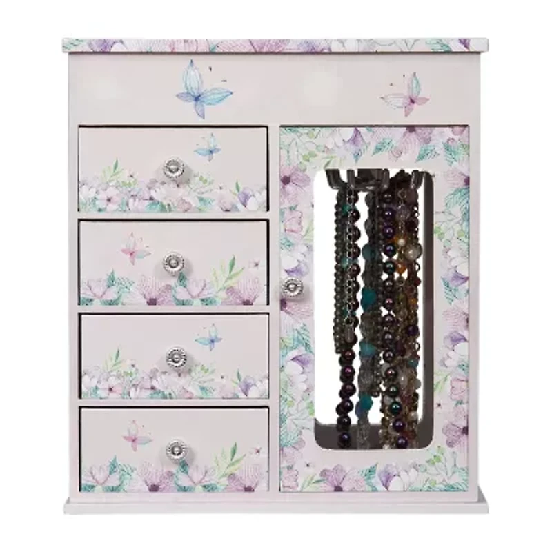 Mele and Co Liliana Ballerina Purple Jewelry Box