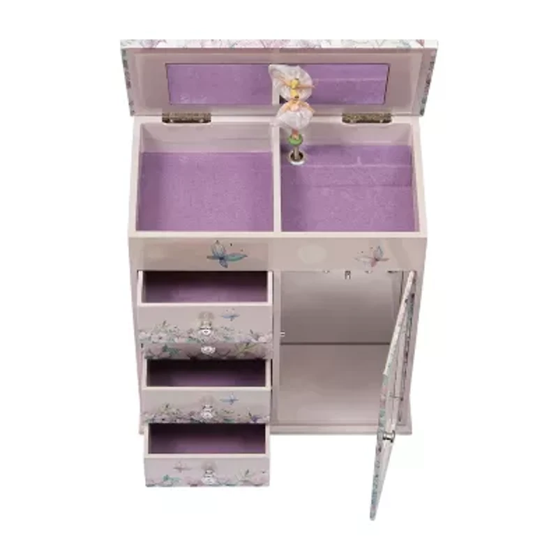 Mele and Co Liliana Ballerina Purple Jewelry Box