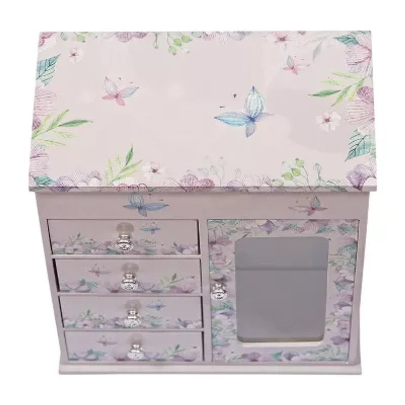 Mele and Co Liliana Ballerina Purple Jewelry Box