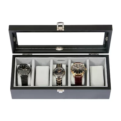 Mele And Co Tate Java-Finish Watch Box