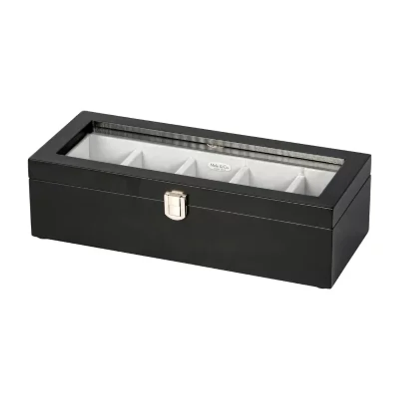 Mele And Co Tate Java-Finish Watch Box