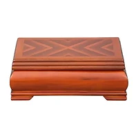 Mele and Co Carmen Walnut-Finish Jewelry Box