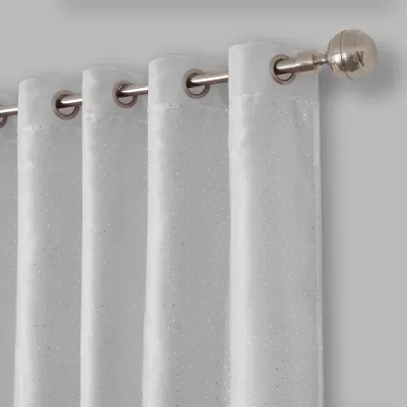 Elrene Home Fashions Aurora Grommet Top Light-Filtering Single Curtain Panel