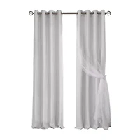 Elrene Home Fashions Aurora Grommet Top Light-Filtering Single Curtain Panel