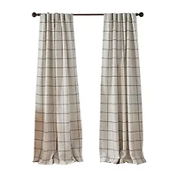 Elrene Home Fashions Brighton Rod Pocket Back Tab Energy Saving Blackout Single Curtain Panel