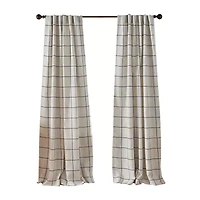 Elrene Home Fashions Brighton Rod Pocket Back Tab Energy Saving Blackout Single Curtain Panel