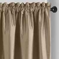 Elrene Home Fashions Colette Rod Pocket Energy Saving Blackout Single Curtain Panel