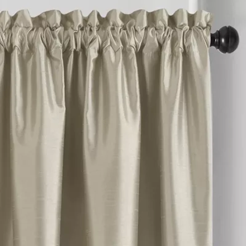 Elrene Home Fashions Colette Rod Pocket Energy Saving Blackout Single Curtain Panel