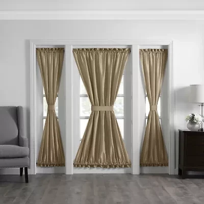 Elrene Home Fashions Colette Light-Filtering Rod Pocket Door Panel Curtain