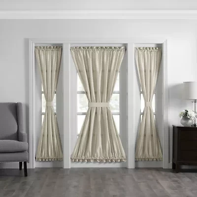 Elrene Home Fashions Colette Light-Filtering Rod Pocket Door Panel Curtain