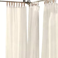 Elrene Home Fashions Darien Tab Top Sheer Single Outdoor Curtain Panel
