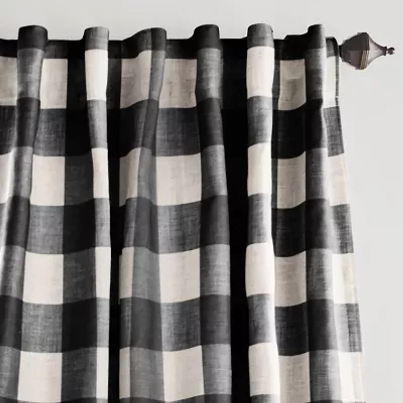 Elrene Home Fashions Grainger Rod Pocket Back Tab Energy Saving Blackout Single Curtain Panel