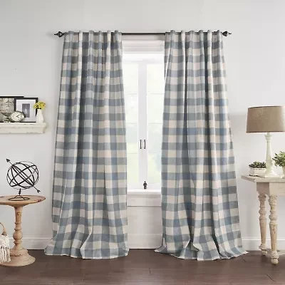 Elrene Home Fashions Grainger Rod Pocket Back Tab Energy Saving Blackout Single Curtain Panel