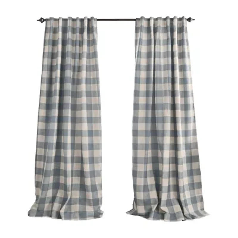 Elrene Home Fashions Grainger Rod Pocket Back Tab Energy Saving Blackout Single Curtain Panel