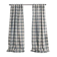 Elrene Home Fashions Grainger Rod Pocket Back Tab Energy Saving Blackout Single Curtain Panel