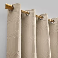 Elrene Home Fashions Huxley Grommet Top Energy Saving Blackout Single Curtain Panel