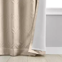 Elrene Home Fashions Huxley Grommet Top Energy Saving Blackout Single Curtain Panel