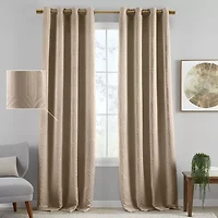 Elrene Home Fashions Huxley Grommet Top Energy Saving Blackout Single Curtain Panel