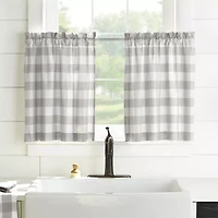 Elrene Home Fashions Farmhouse Living Buffalo Check 2-pc. Rod Pocket Window Tier