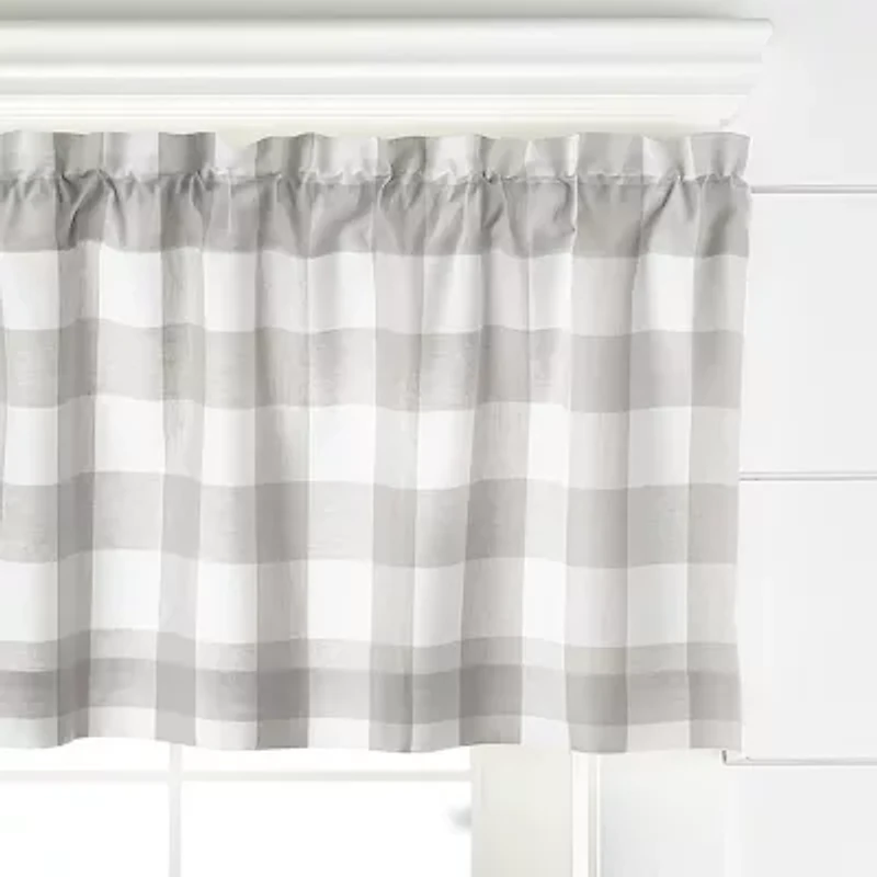 Elrene Home Fashions Farmhouse Living Buffalo Check 2-pc. Rod Pocket Window Tier