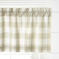 Elrene Home Fashions Farmhouse Living Buffalo Check 2-pc. Rod Pocket Window Tier