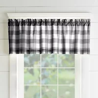 Elrene Home Fashions Farmhouse Living Buffalo Check Rod Pocket Valance