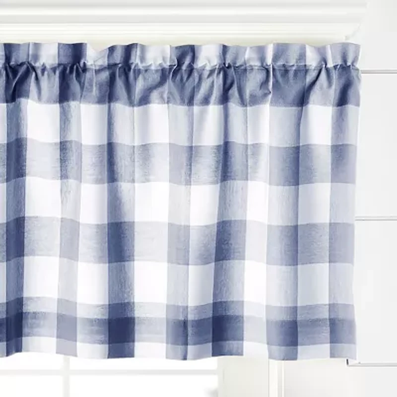 Elrene Home Fashions Farmhouse Living Buffalo Check Rod Pocket Valance