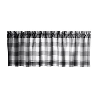 Elrene Home Fashions Farmhouse Living Buffalo Check Rod Pocket Valance