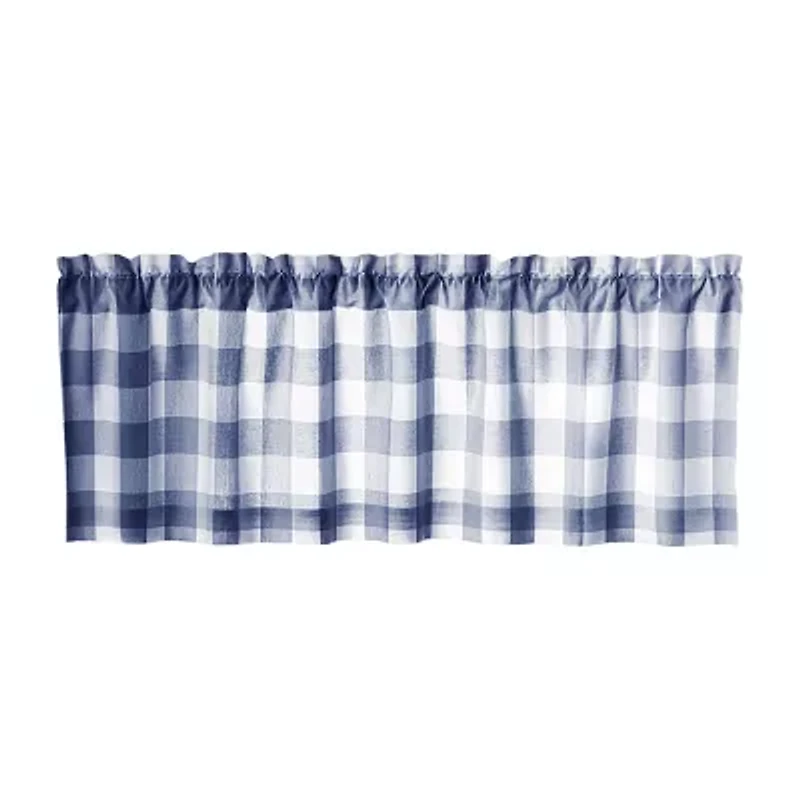 Elrene Home Fashions Farmhouse Living Buffalo Check Rod Pocket Valance