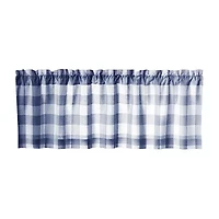 Elrene Home Fashions Farmhouse Living Buffalo Check Rod Pocket Valance
