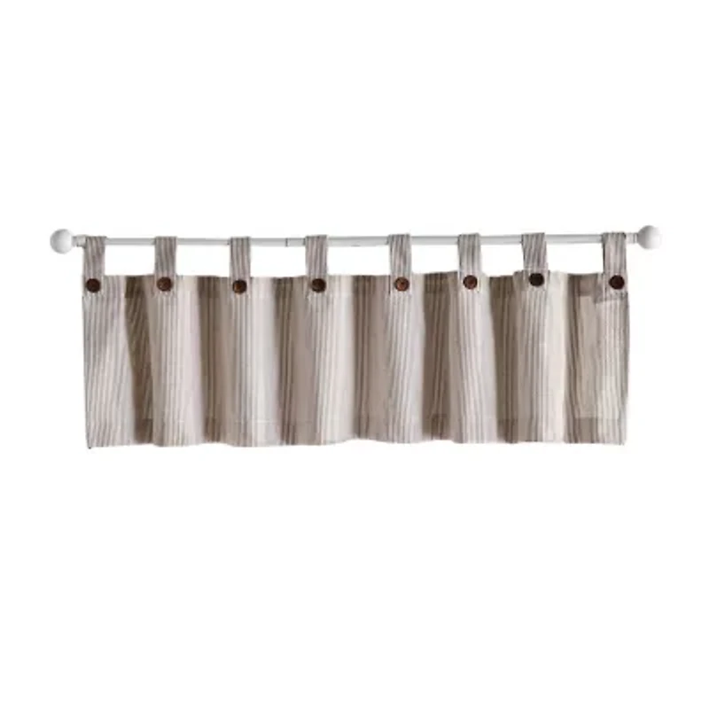 Elrene Home Fashions Tucker Stripe Tab Top Valance