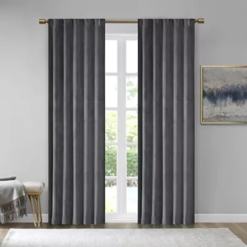 510 Design Garett Rod Pocket Back Tab Light-Filtering Set of 2 Curtain Panel