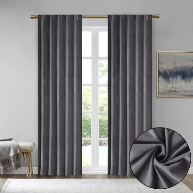 510 Design Garett Rod Pocket Back Tab Light-Filtering Set of 2 Curtain Panel