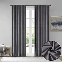 510 Design Garett Rod Pocket Back Tab Light-Filtering Set of 2 Curtain Panel