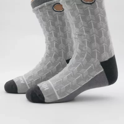 Beedlebug Easy Pull On Little & Big Kid Unisex Adaptive 1 Pair Crew Socks