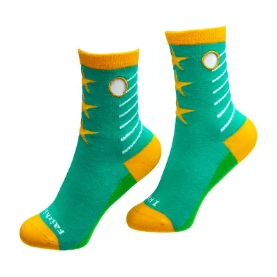 Beedlebug Easy Pull On Little & Big Kid Unisex Adaptive 1 Pair Crew Socks