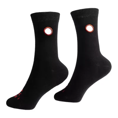 Beedlebug Easy Pull On Little & Big Kid Unisex Adaptive 1 Pair Crew Socks