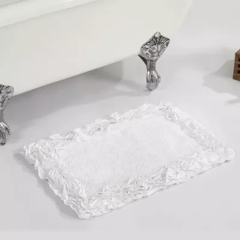 Better Trends Shaggy Border Mat Bath Rug