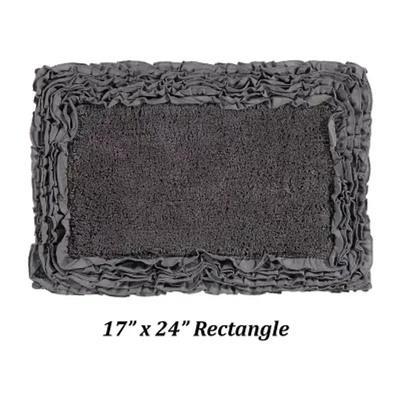 Better Trends Shaggy Border Mat Bath Rug