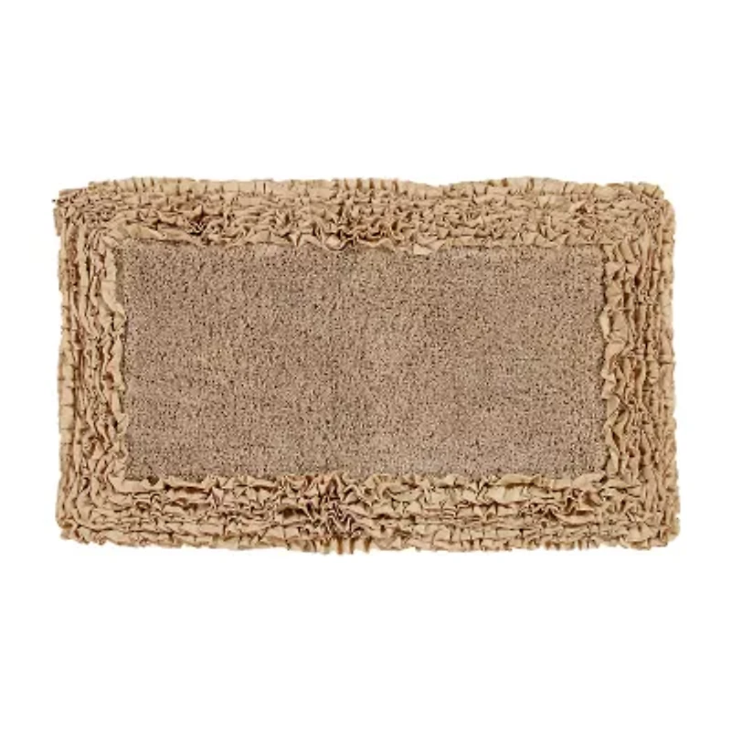 Better Trends Shaggy Border Mat Bath Rug