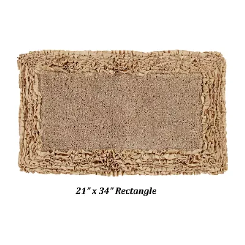 Better Trends Shaggy Border Mat Bath Rug