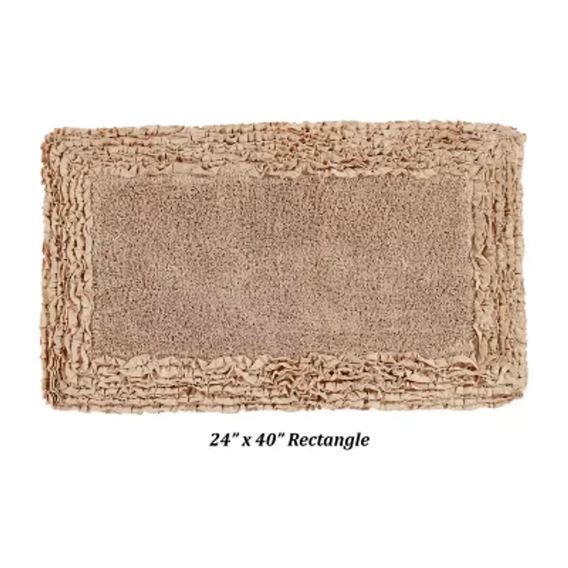 Better Trends Shaggy Border Mat Bath Rug