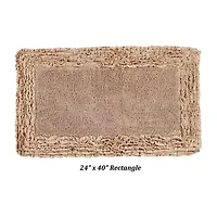Better Trends Shaggy Border Mat Bath Rug