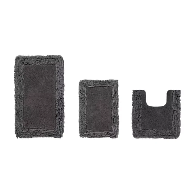 Better Trends Shaggy Border Mat Bath Rug